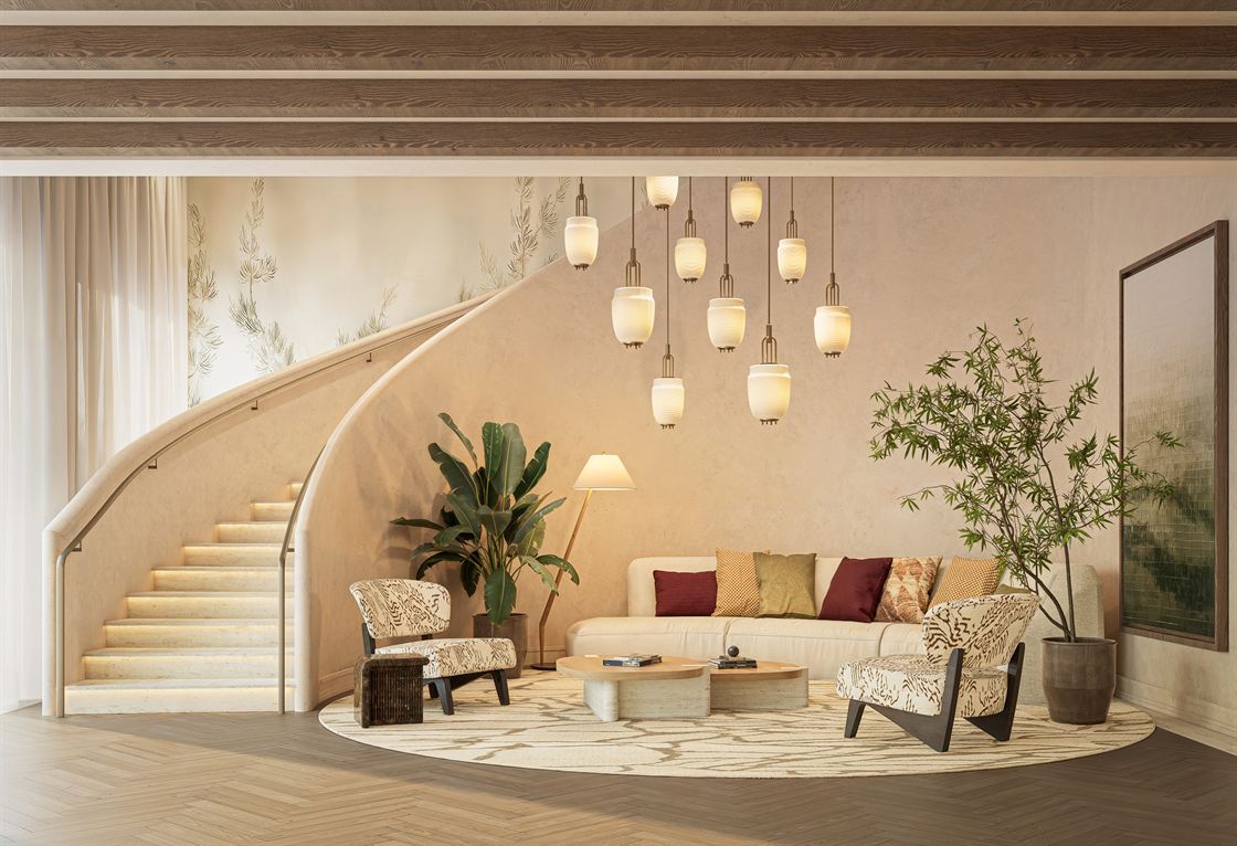 Residential lobby lounge at Ponce Park